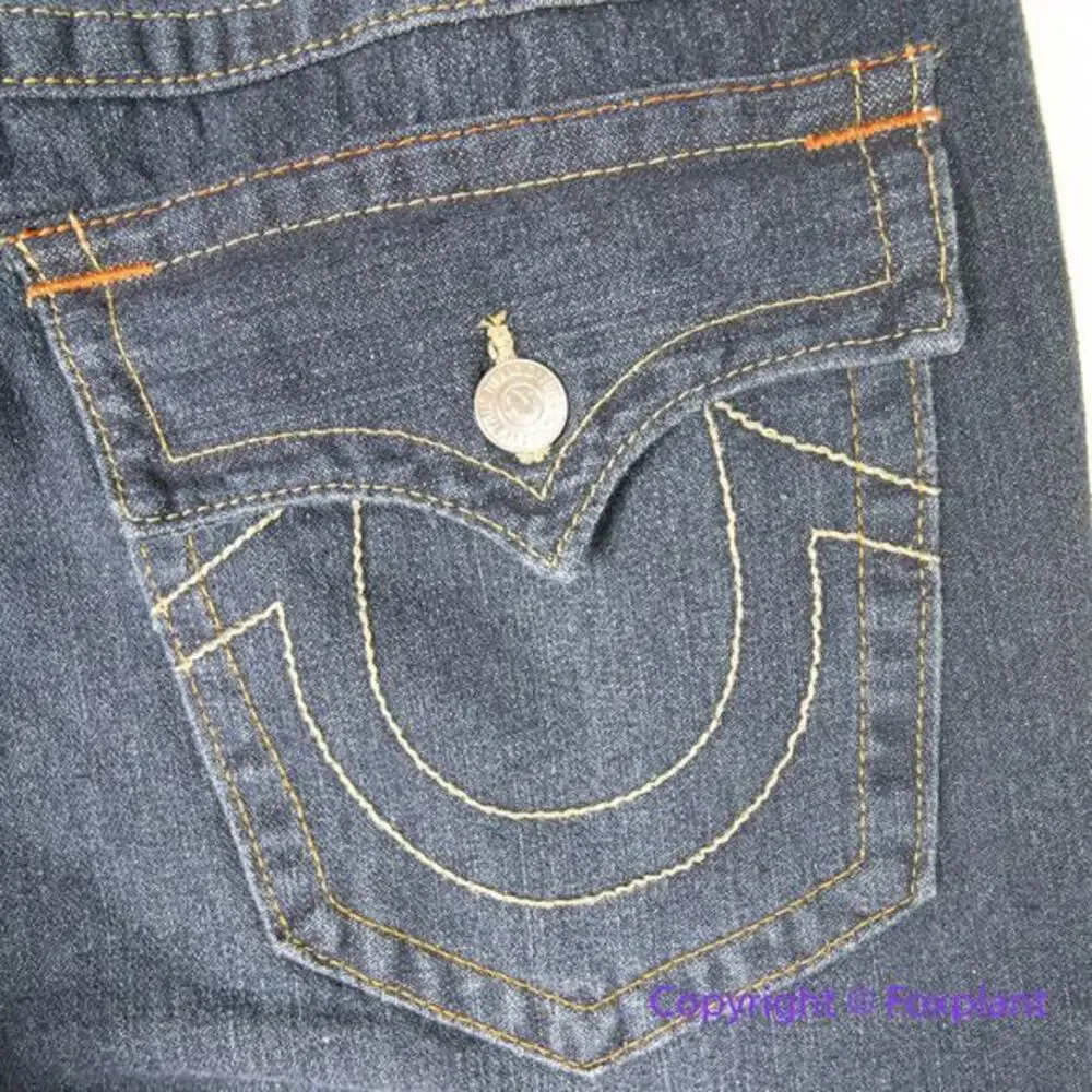 New! True Religion mens Ricky straight‎ jeans, size 36